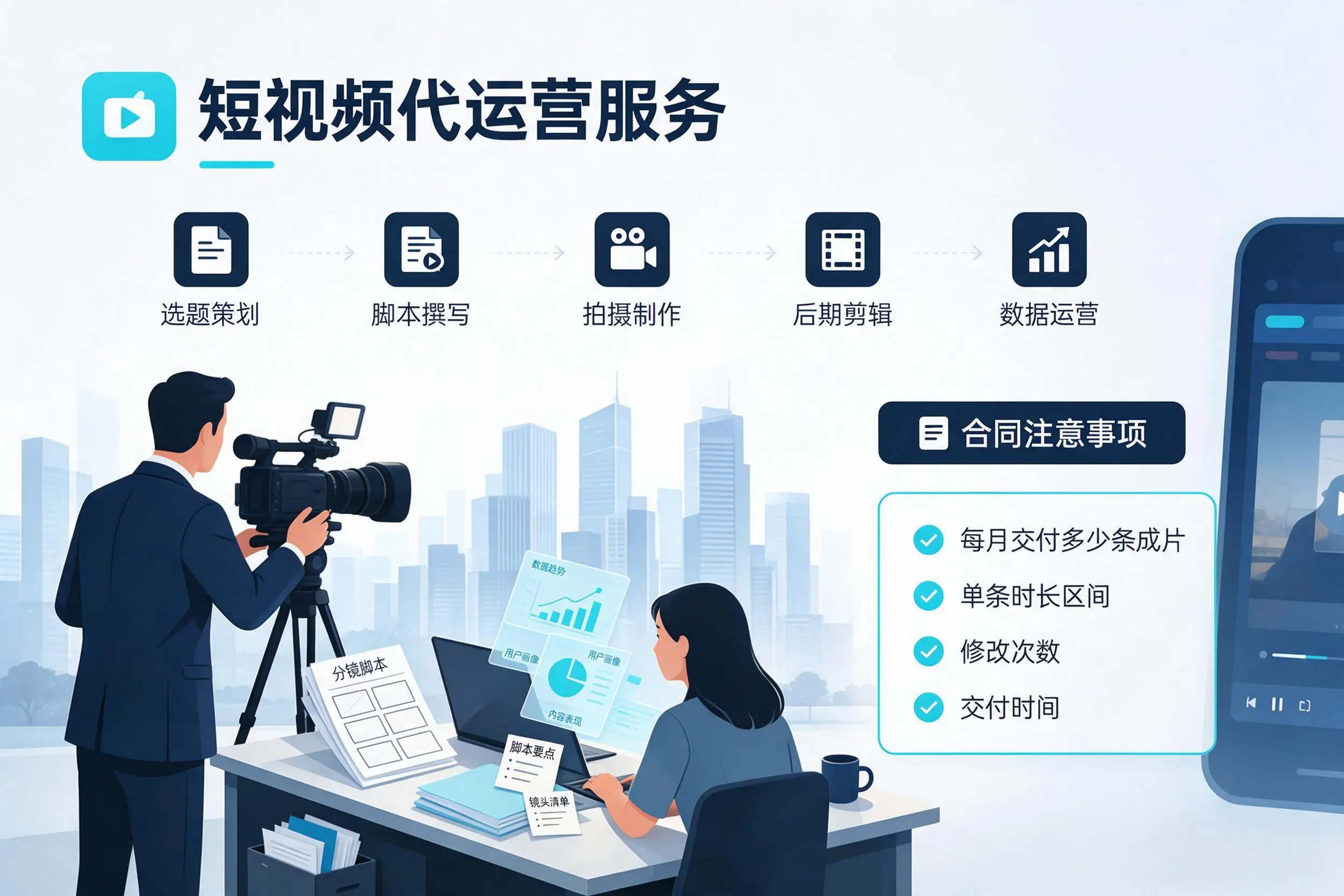 短视频代运营包含哪些服务?陵水企业常见问题科普