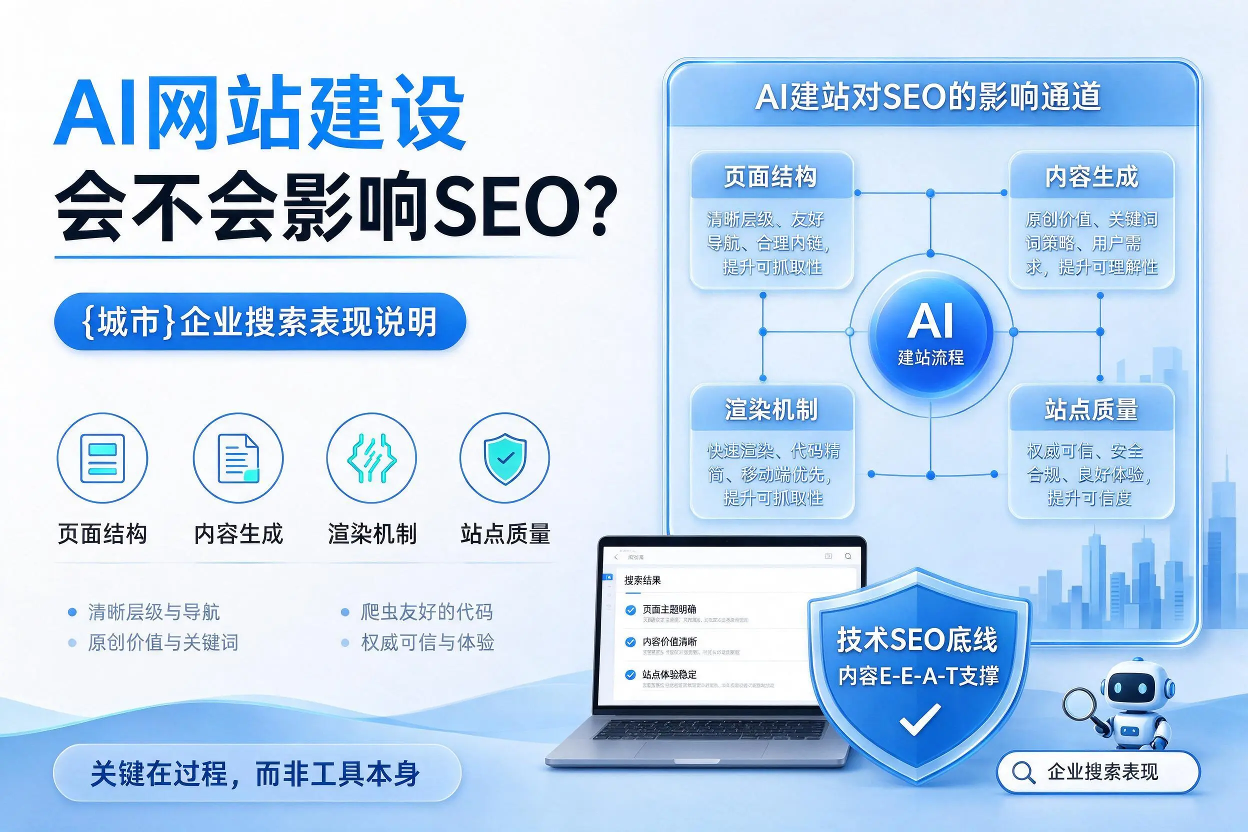 AI网站建设会不会影响SEO?陵水企业搜索表现说明