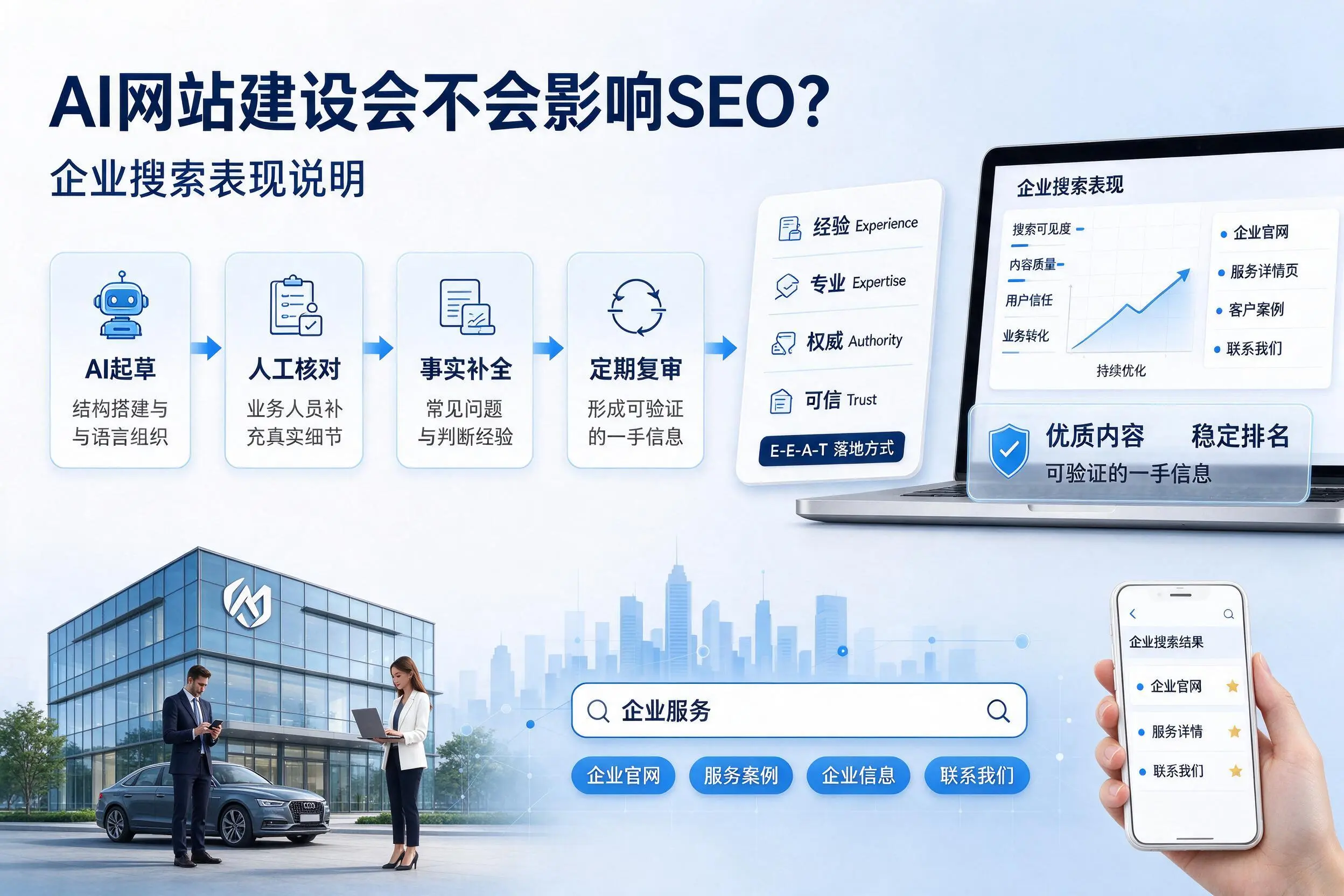 AI网站建设会不会影响SEO?陵水企业搜索表现说明