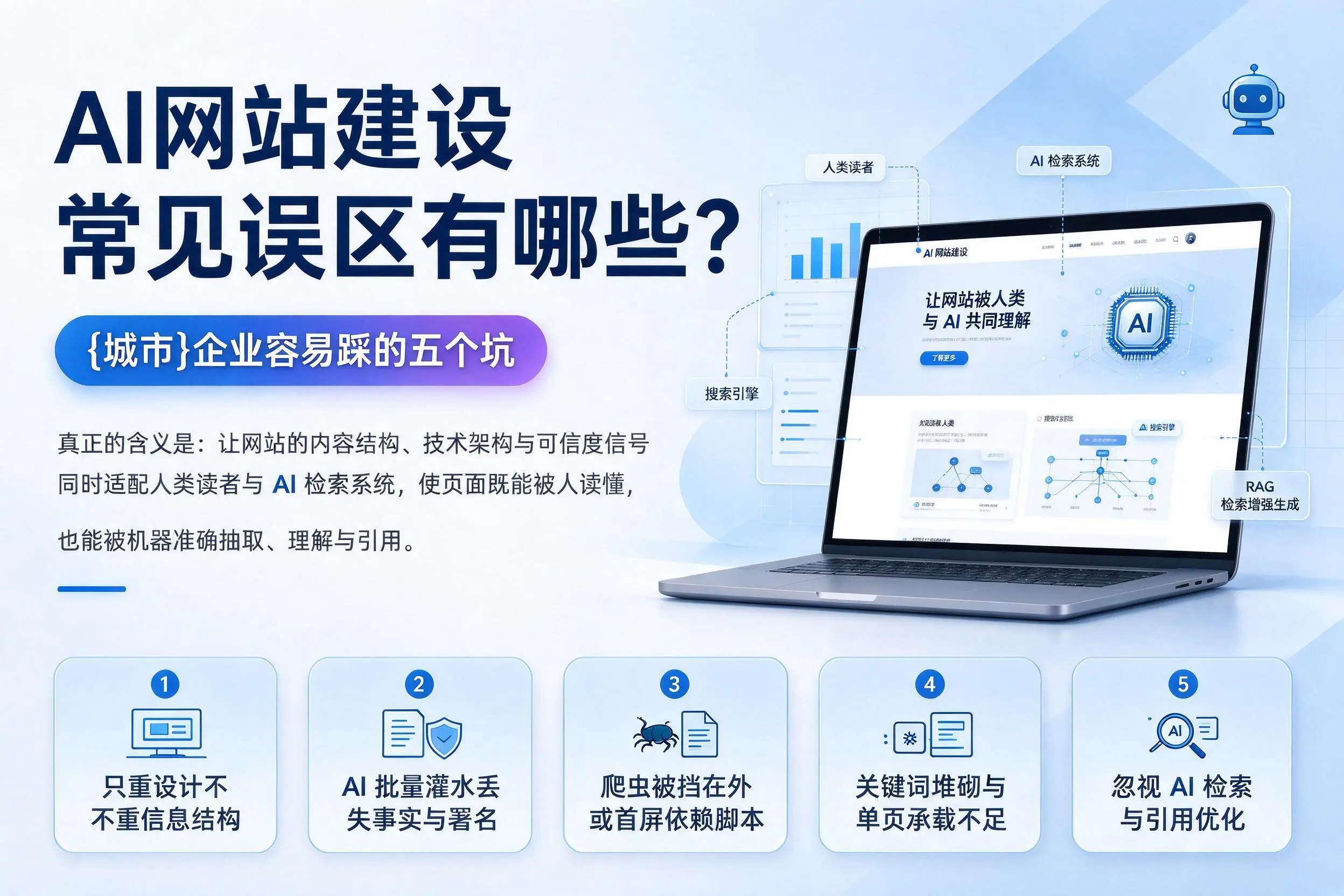 AI网站建设常见误区有哪些？陵水企业容易踩的五个坑
