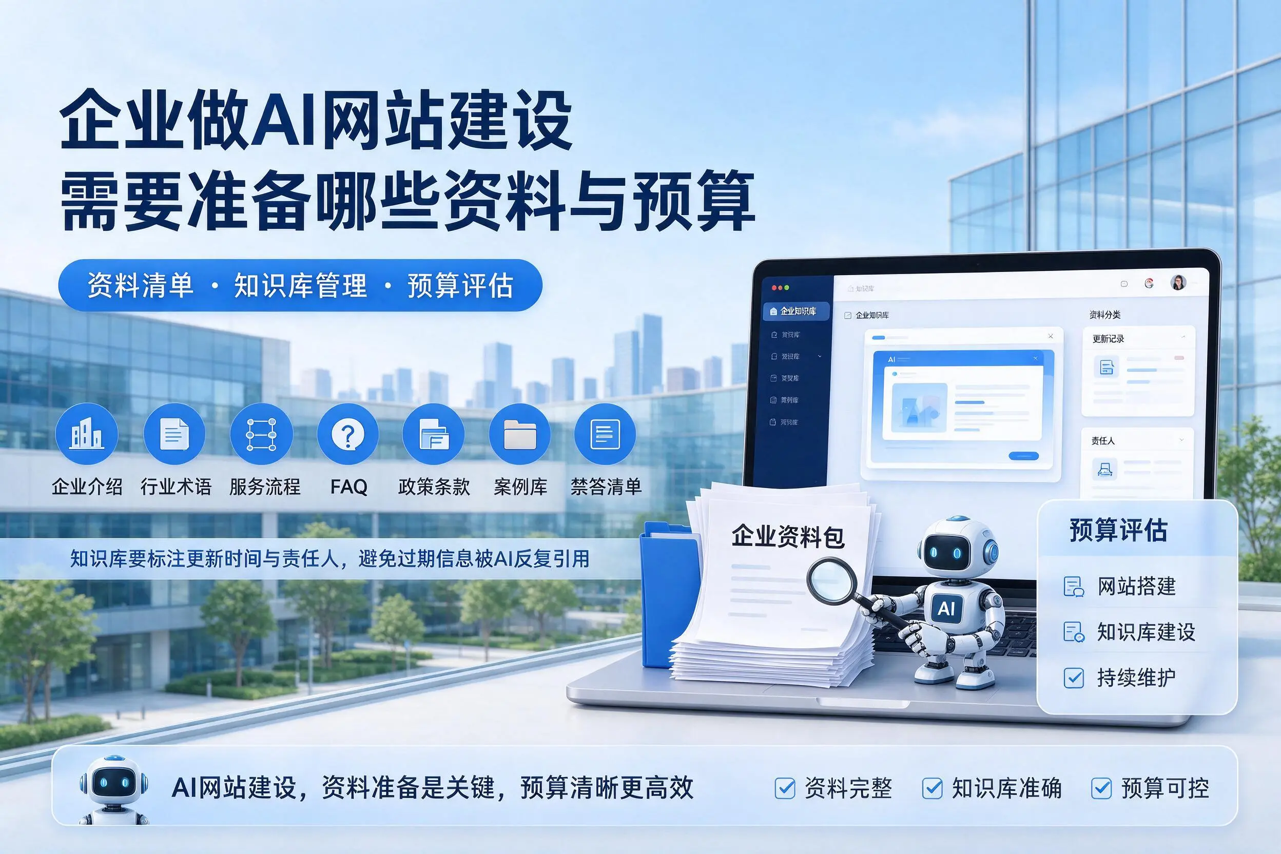 陵水企业做AI网站建设需要准备哪些资料与预算