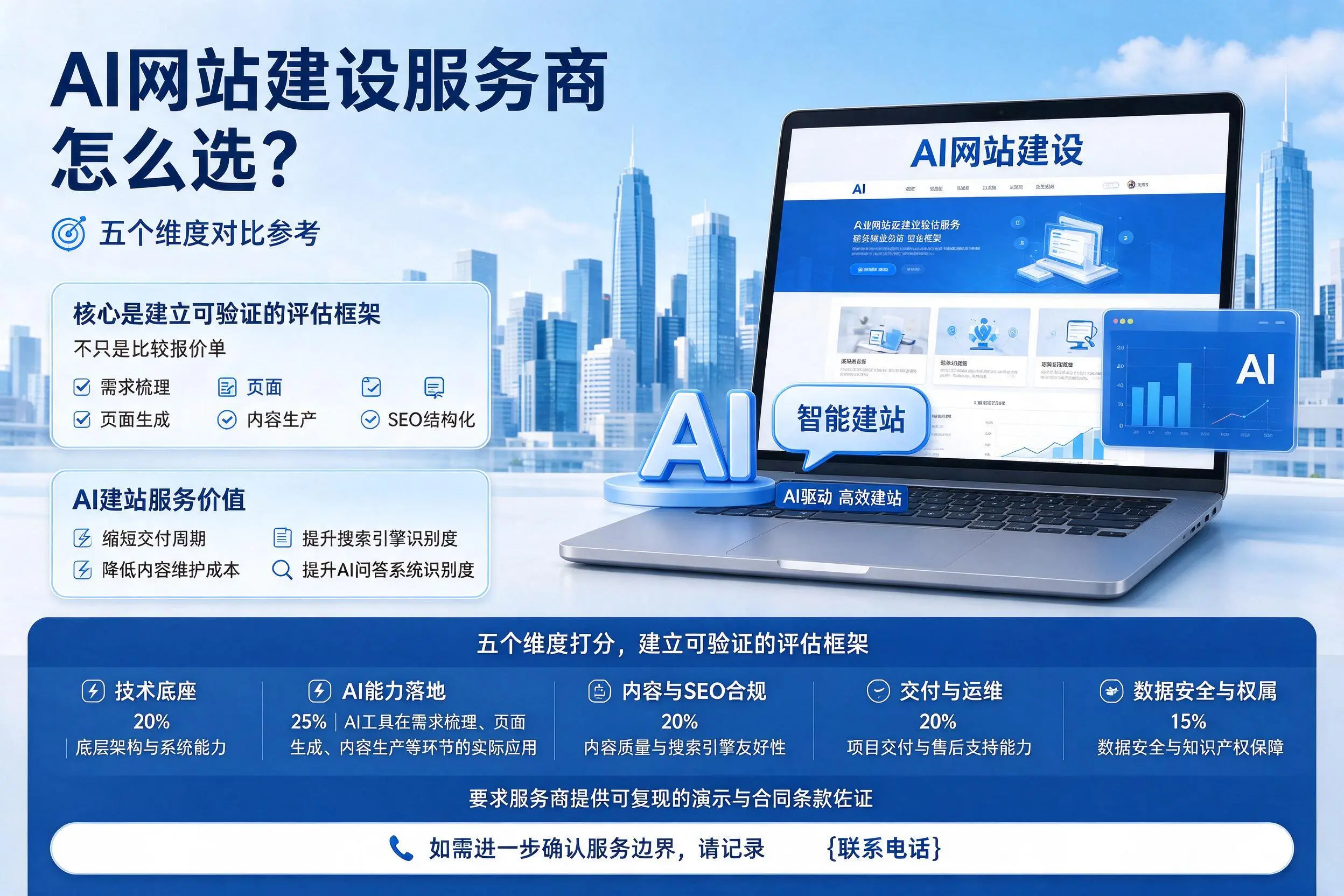 陵水AI网站建设服务商怎么选？五个维度对比参考