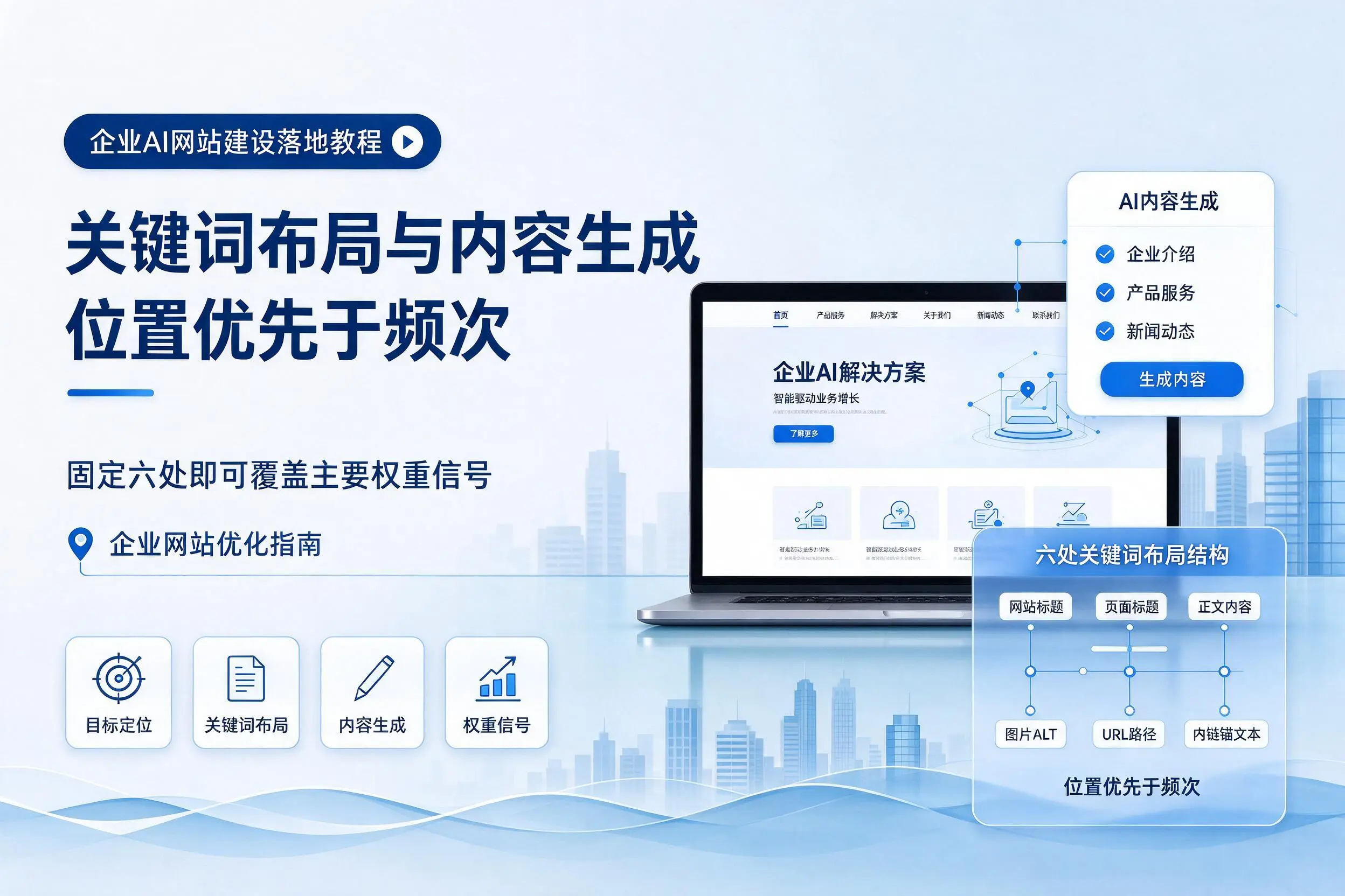 陵水企业AI网站建设落地教程:关键词布局与内容生成